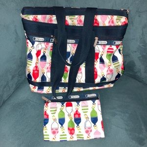 LeSportSac buoy pattern travel tote